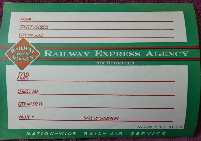 Railroad Ephemera Stickers REA, Amtrak, Union Pacific = 4