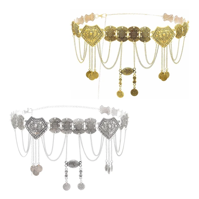 Fashion Women Waist Chain Belly Dance Belt Waist Jewelry Tassels Alloy