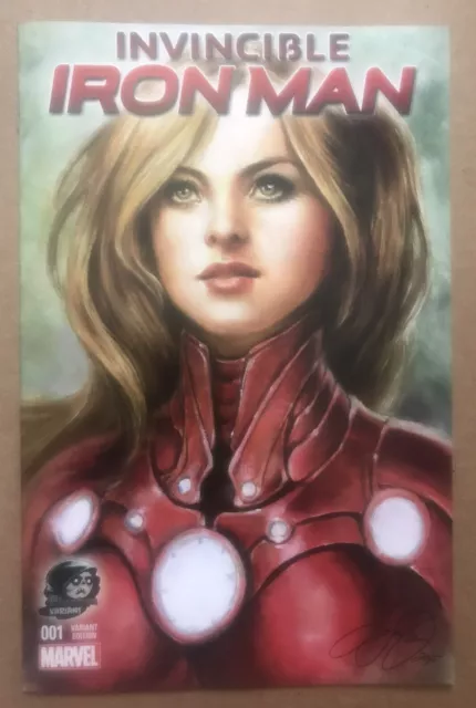 Invincible Iron Man #1 (2015) Phantom Variant Siya Oum Cover! Marvel Comics