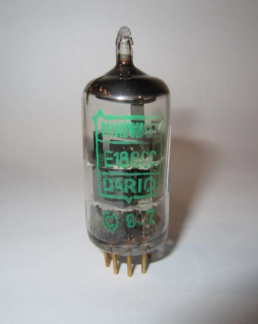 Paire De Tubes E188CC (1963) RT – Getter Annulaire, Broches Dorées – Testés TV7D/U
