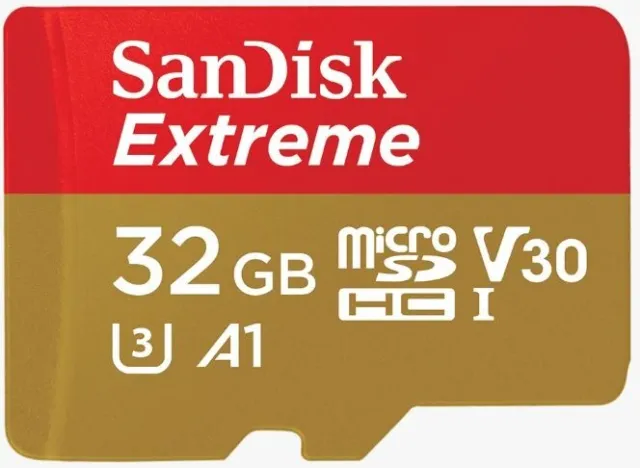 Sandisk Extreme 32GB Micro SD Card SDHC Memory Card TF Class 10 Adapter V30 U3 3
