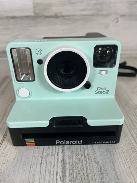 White/Green 9003 Polaroid OneStep 2 Polaroid Camera Film Tested.  Working Great!