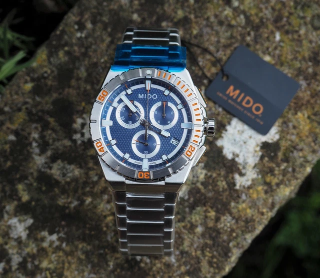 Mido ocean star deals captain chronograph men's watch