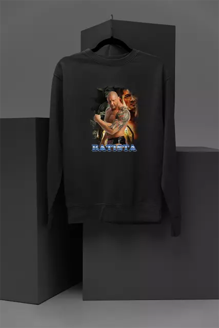 Batista WWE Sweatshirt | WWE Evolution Era | Pro Wrestler Fan Apparel