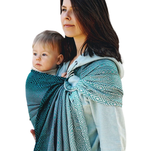 Little Frog Ring Sling - Evergreen Cube - taille M (2,1 m)