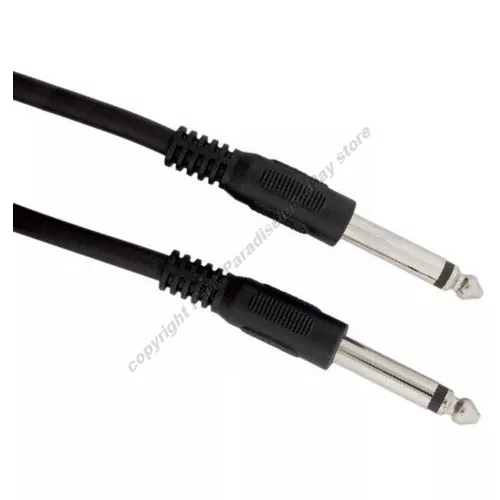 Lot5 6ft Mono 1/4"Male~M Audio/Guitar/Amp/Microphone/PA/Mic Cable/Cord,6.35mm$SH