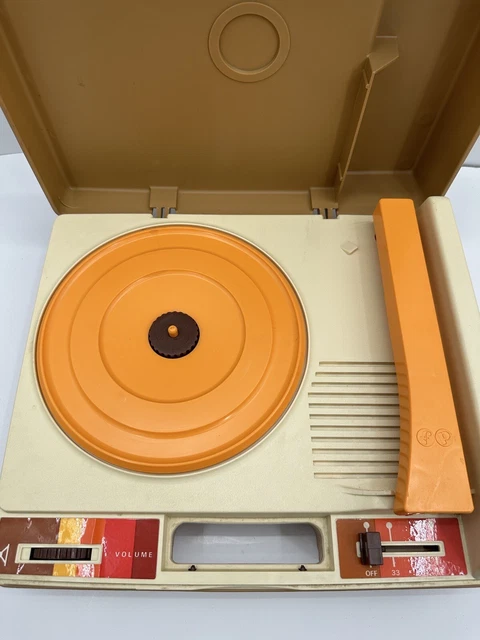 Vintage 1978 Fisher Price Record Player Model 825 Kid Phonograph Turntable Works