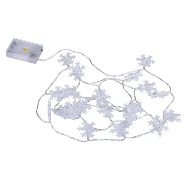 Fairy Lamp Snowflake Shape Simple Operation Led Decorative String Lamp Plastic