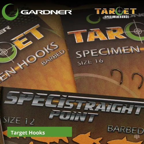 Gardner Tackle Target Specimen Hooks - Carp Bream Barbel Tench Coarse Fishing