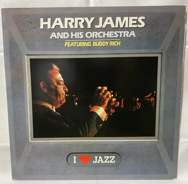 Harry James & His Orchestra Featuring Buddy Rich - I Love Jazz 12" Vinyl LP CBS