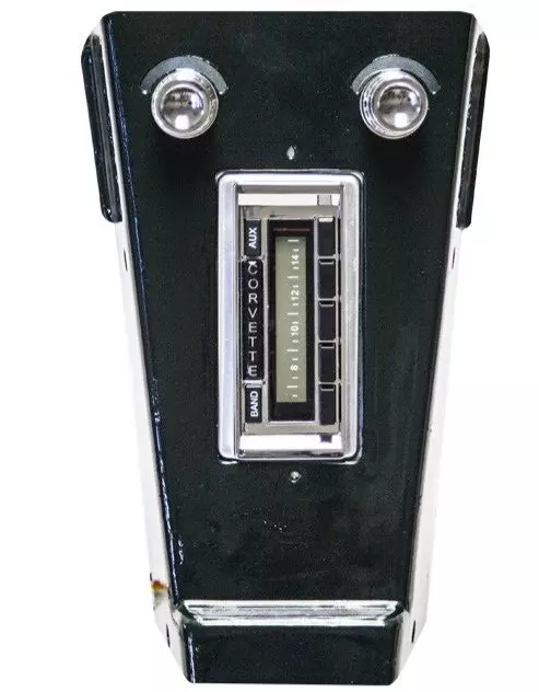 1963 - 1967 Corvette Custom Autosound 230 AM FM Stereo Radio 200 Watts Aux Input