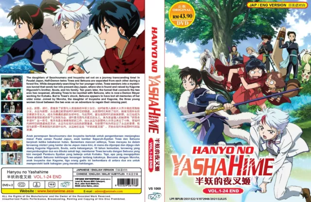 Anime DVD Hanyou no Yashahime Season 1+2 Complete DVD Box Set English  Dubbed