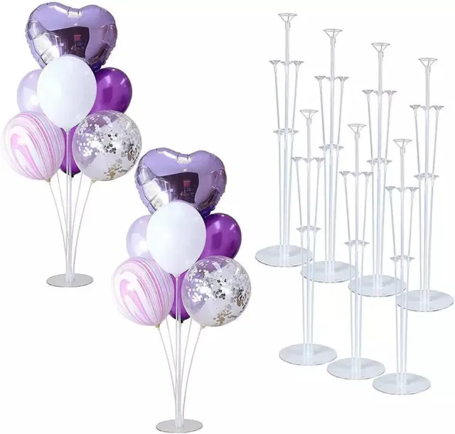 Table Balloon Stand Kit with Ballon Cup/Pole/Base Support Holder Parties 4 PACK