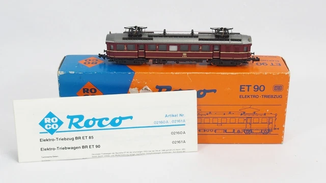 Spur N Roco ROCO SPUR N - 02161A Elektro-Triebwagen BR ET 90 02 rot DRG Epoche III ...