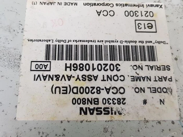 P12091981 Sistema Navigazione NISSAN ALMERA II (N16) 28330BN800