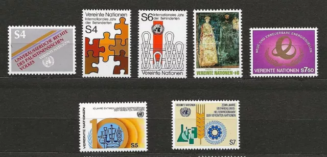 UNO Wien - Jahrgang 1981 - komplett / postfrisch