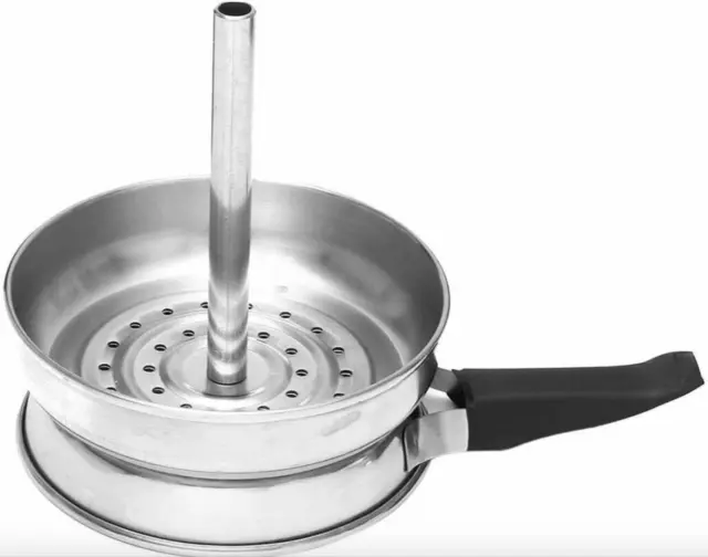 Shisha Hookah Metal Charcoal Pan Tray with Silicone Bowl and Charcoal Head Pot