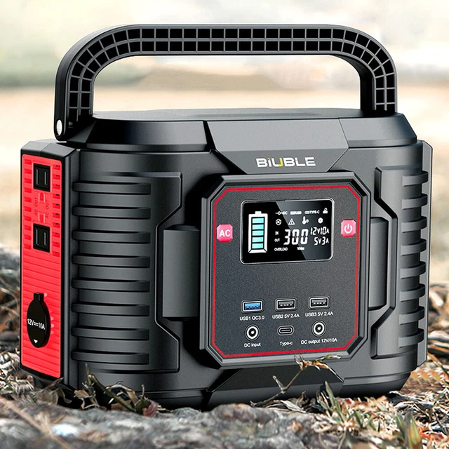 266WH PORTABLE POWER Station 300W Battery Camping Solar Generator