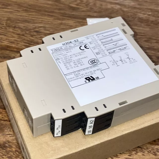 New H3DK-S2 For Omron AC/DC 24-240V Time Delay Relay In Box