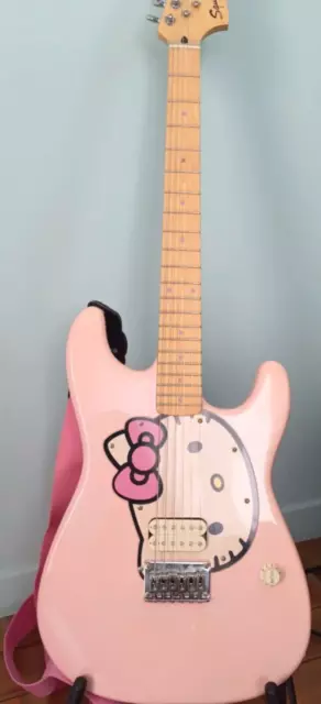Guitare Electrique Squier Fender Stratocaster Affinity Series Hellokitty Sanrio