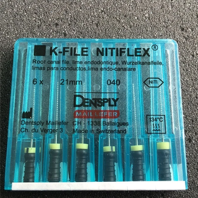 10PACK DENTSPLY KFILE Nitiflex 040 NiTi Flexible Endo Root Canal Hand