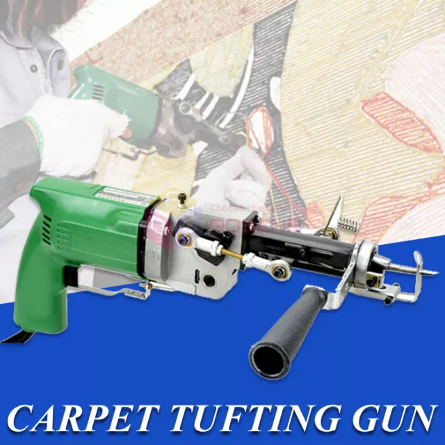 Portable Carpet Weaving Machine Electric Hand Rug Tufting Gun Cut and Loop Pile