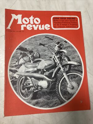 MOTO REVUE 1972 N° 2081 tourist Trophy Ossa 500 GP Tchécoslovaquie Gitane .... 