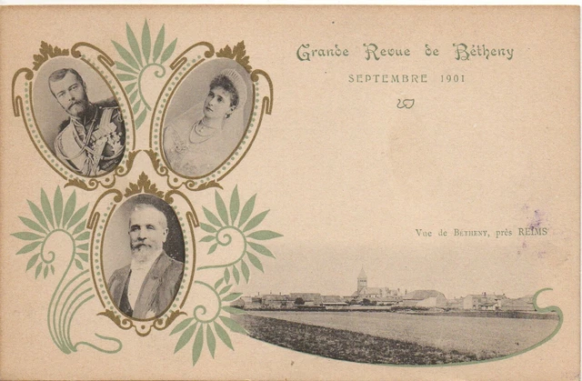 BETHENY environs de REIMS - Marne - CPA 51 - revue 1901 Nicolas II Russie