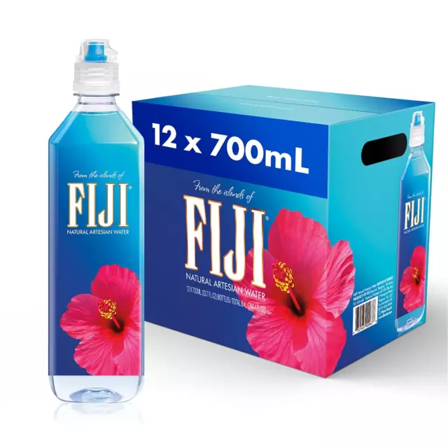 FIJI Natural Artesian Water, 23.7 Fl Oz Pack of 12