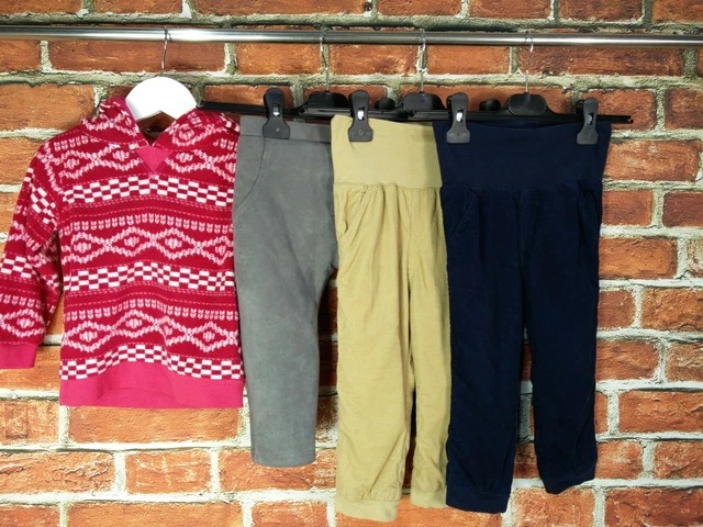 Baby Girl Bundle Age 18-24 Months H&M Minene M&Co Top Fleece Trousers Set 92Cm