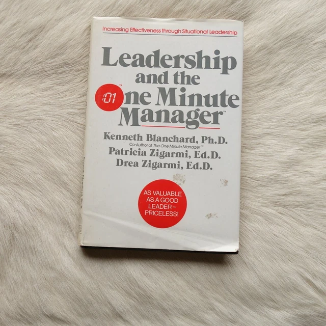 KENNETH BLANCHARD LEADERSHIP AND THE ONE MINUTE MANAGER 1986 80s Vtg ...
