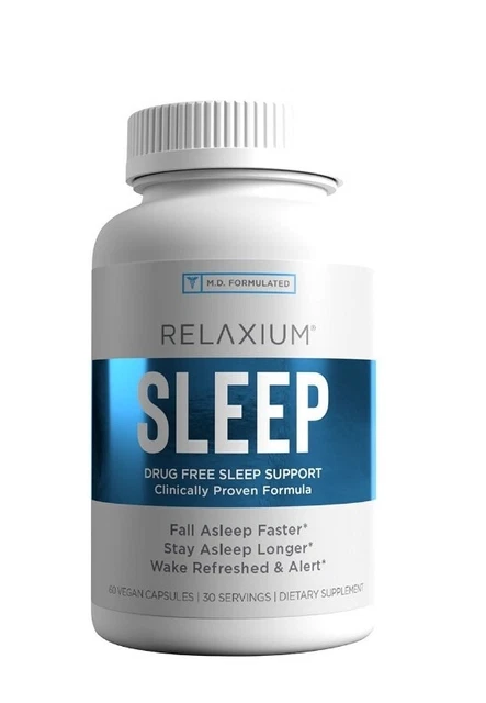 RELAXIUM SLEEP Aid Non-Habit Forming/MD Formulado Expiración 12/24