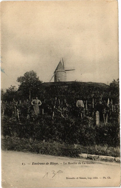 CPA Env. de BLAYE - Le moulin de la guarde (192720)