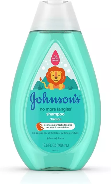 Johnson's No More Tangles Or Tears Shampoo 13.6oz 400ml Cleanse & Unlock Tangles