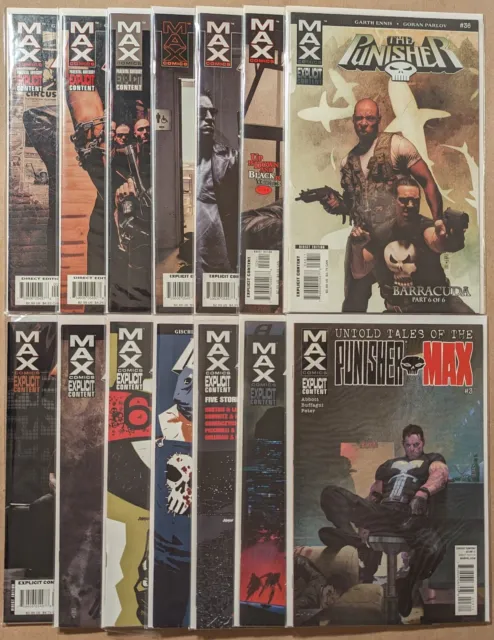 Punisher MAX lot of 14 Comics