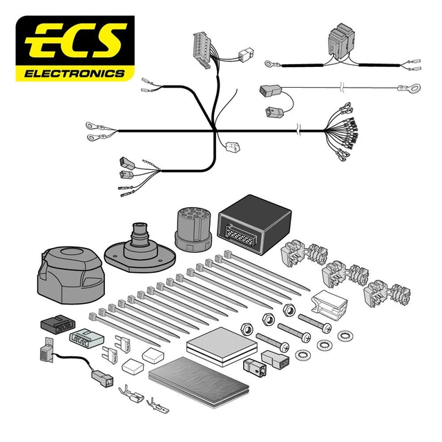 Wiring Kit 13-Pin Vehicle Specific For Mazda 2 (from 02/2015), Mazda