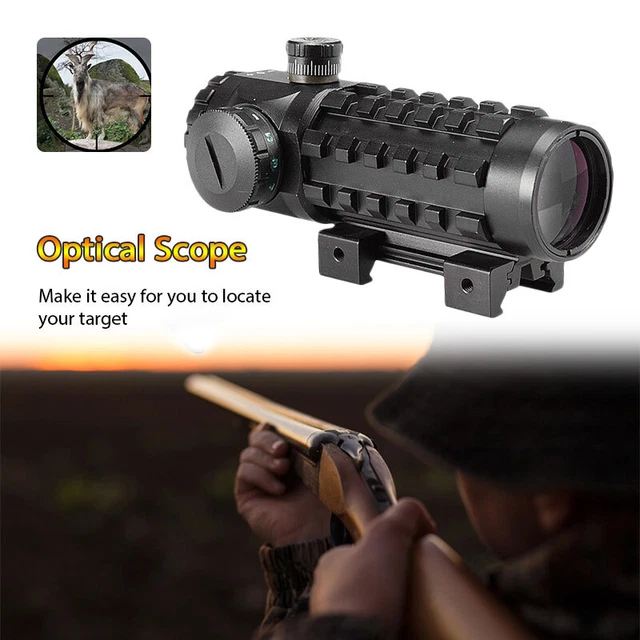 Tactical 3X28 Red Green Dot Sight Optics Scope Hunting Riflescope 11mm/20mm Rail