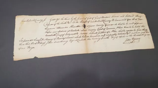 1773 Declaration Justice James Wilson Signed case-Alexander Hamilton (not HIM)