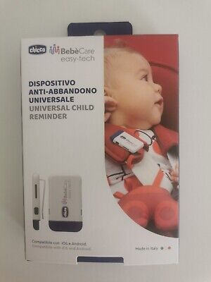 Chicco BebèCare easy-tech Sistema Antiabbandono in Auto Bianco/Blu 
