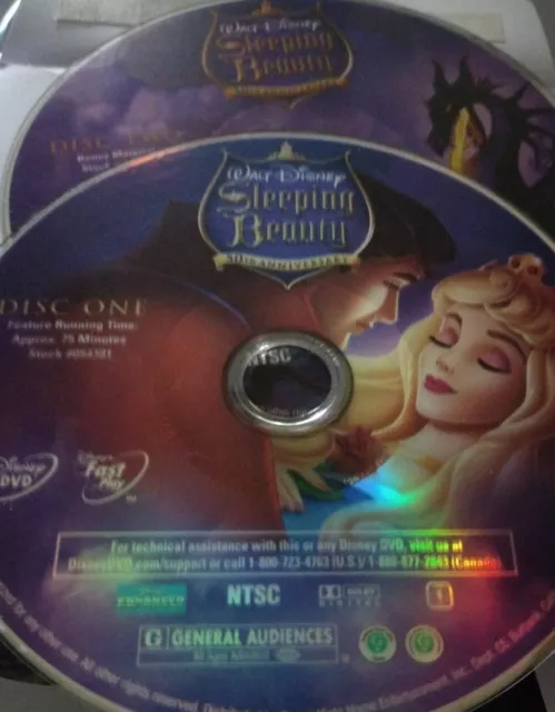 Sleeping Beauty 50th anniversary(2 DVD discs only, 2008, Platinum Edition)