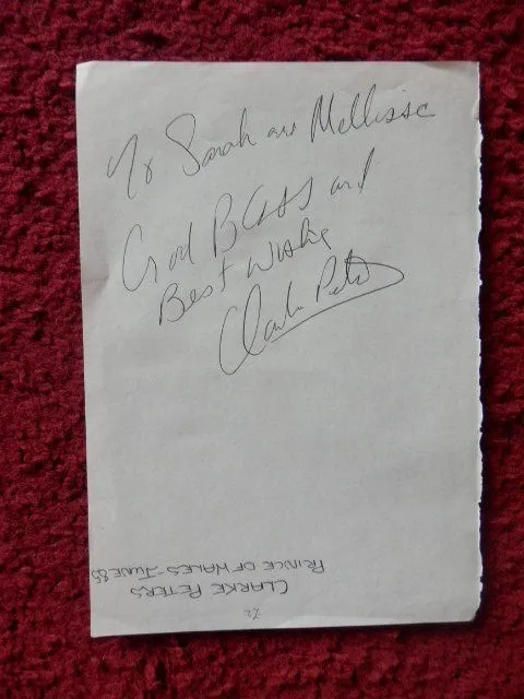 Clarke Peters - The Wire  - Actor    - Autograph - 1985