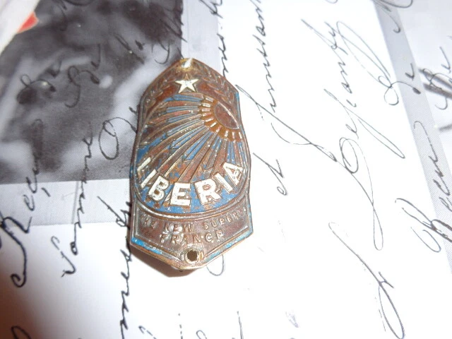 ANCIENNE PLAQUE DE Velo Liberia EUR 5,00 PicClick FR