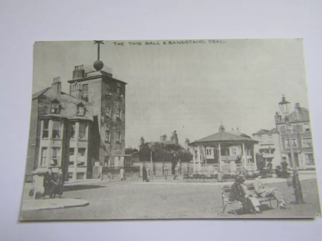 Postcard The Time Ball & Bandstand Deal Kent