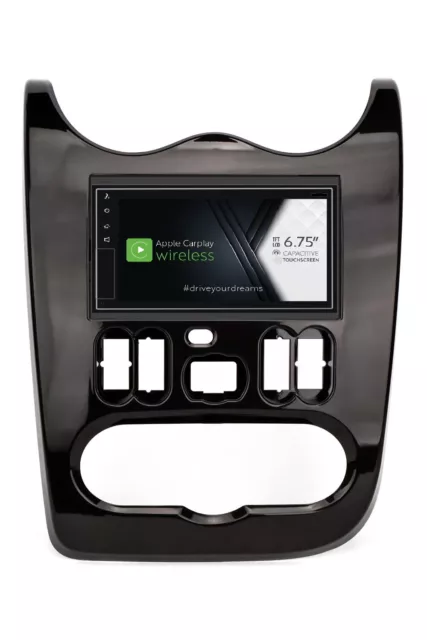Autoradio Apple Car Play wireless Phonocar VM013 per Dacia Duster Marrone Med...
