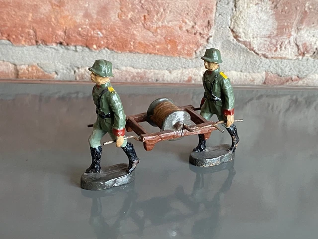 Soldat Militaire Jouet Ancien Elastolin Cavalier Suisse - Pièce Vintage Rare