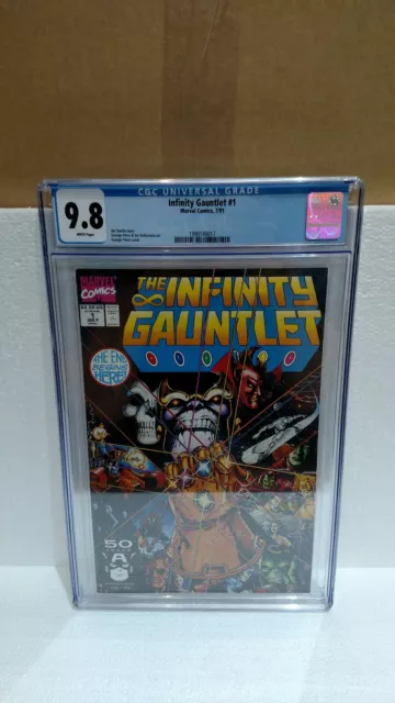 Marvel The Infinity Gauntlet #1 7/91 Cgc Graded 9.8 White Pages Marvel Comics