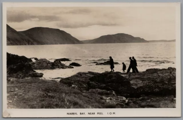 Postcard Niarbyl Bay Near Peel Isle Of Man IOM Unused Gordon RP Photo Vintage