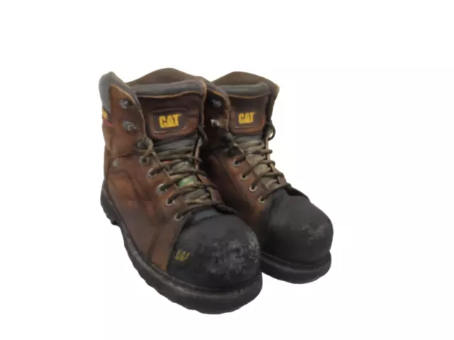CATERPILLAR MEN’S 6& Control WP Composite Toe Work Boots P720204 Brown ...