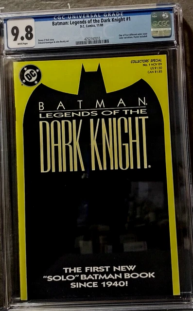 Batman: Legends of the Dark Knight 1  CGC  9.8 NM/M   W/Pages  N/CASE