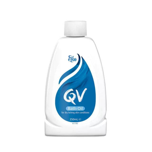 Ego Qv Bath Oil Water Dispersible Oil Cleanse & Moisturizes Sensitive Skin 250ml